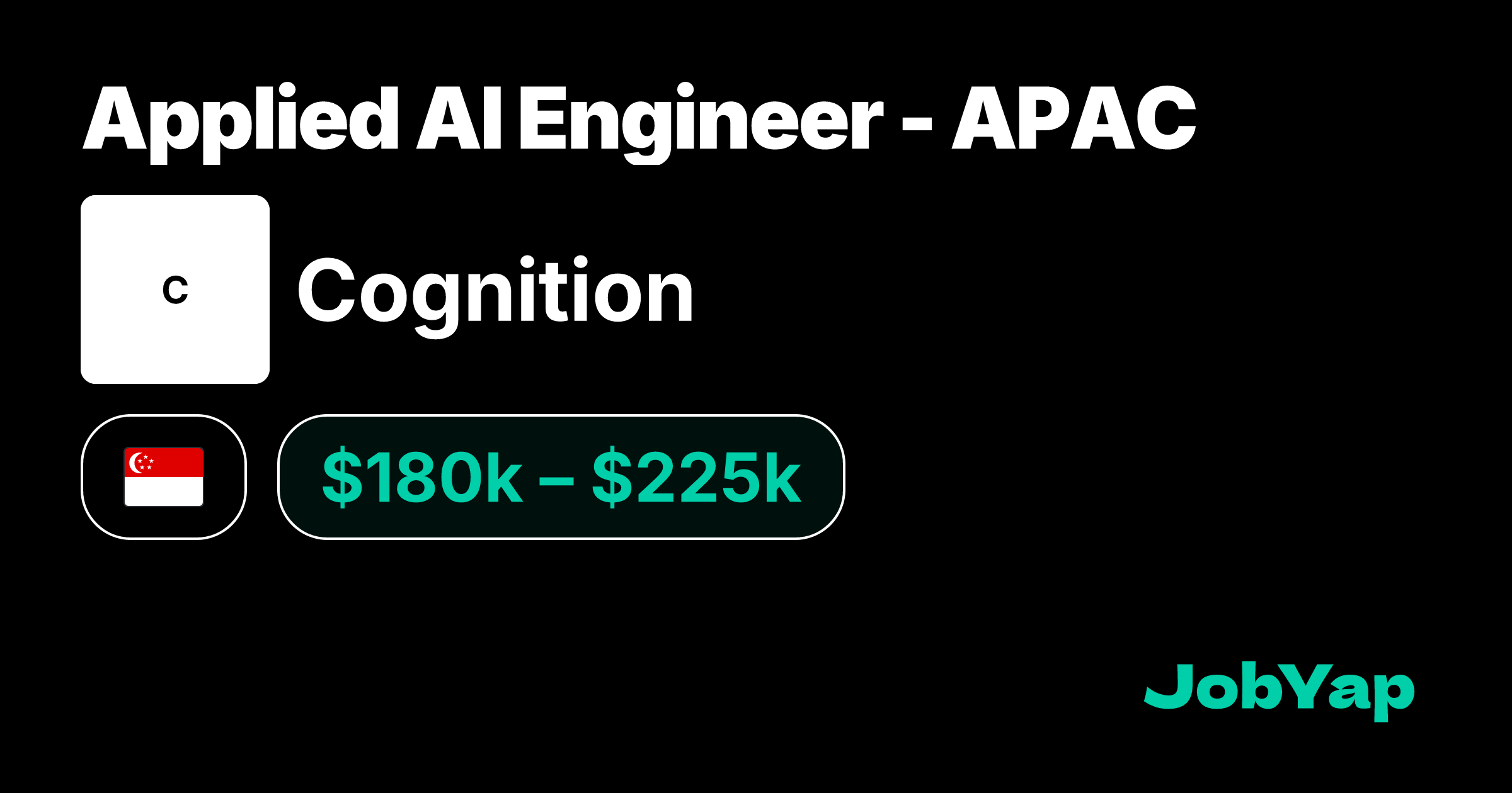 Applied AI Engineer - APAC at Cognition | JobYap